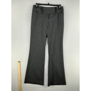 Star City Women's Gray Pinstripe Flare Dress Pants Size 3